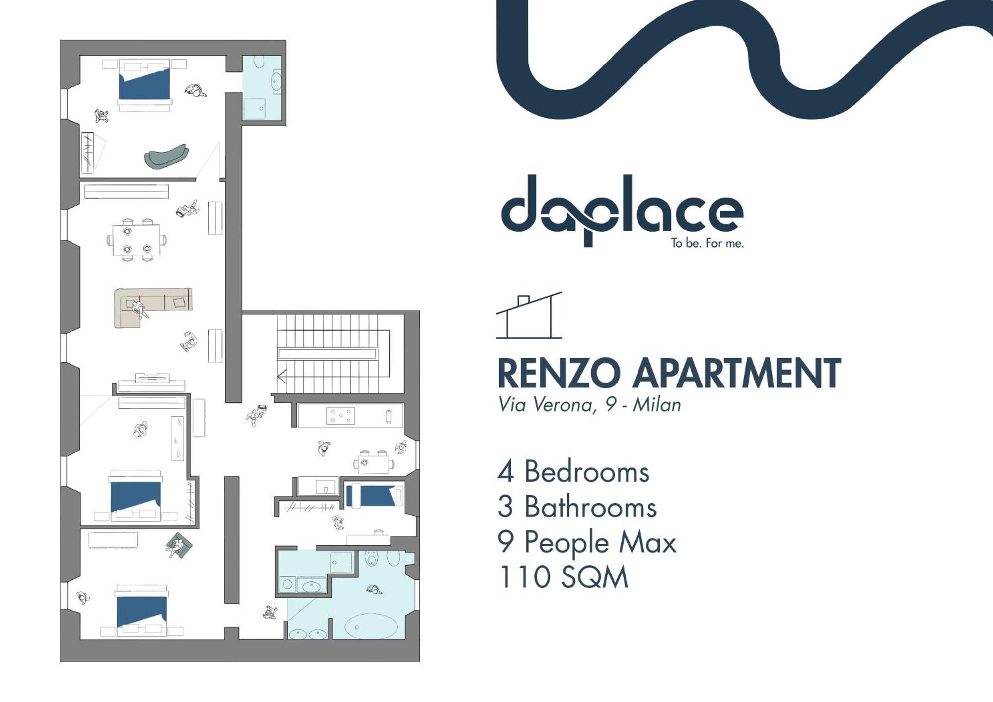 Daplace - Renzo Apartment Милано Екстериор снимка
